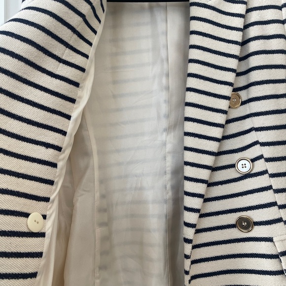 Navy & white striped Blazer - Picture 6 of 6